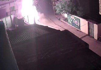  Transformer caught fire after xplosion