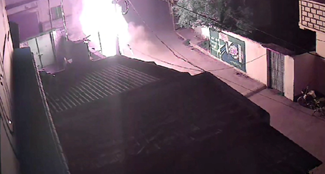  Transformer caught fire after xplosion