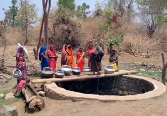Tribal communities yearning for every drop in Chatras well