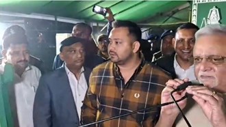 Tejashwi reached Gandhi Maidan to take stock of the preparations for tomorrow's Maharally, replied to PM Modi and CM Nitish