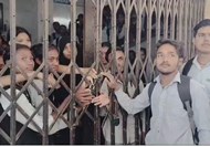 Seeing the condition of the dilapidated building of the Workers' College located in Mango, the students created a ruckus on Wednesday.
