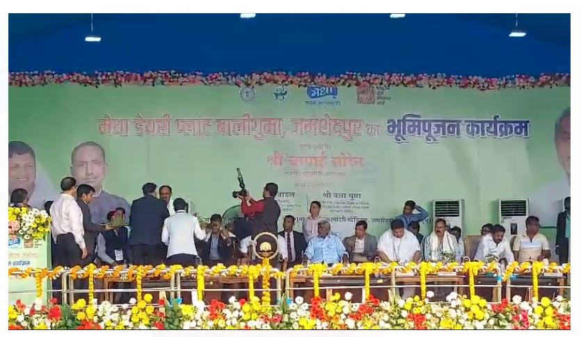 cm ne medha dairy plant ka kiya shilanyas 