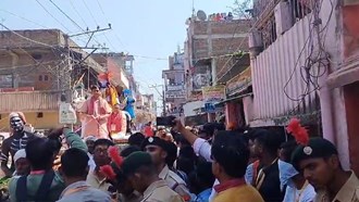 Lord Shiva's procession took place in Hajipur, Nityanand Rai became the driver, ghosts also participated