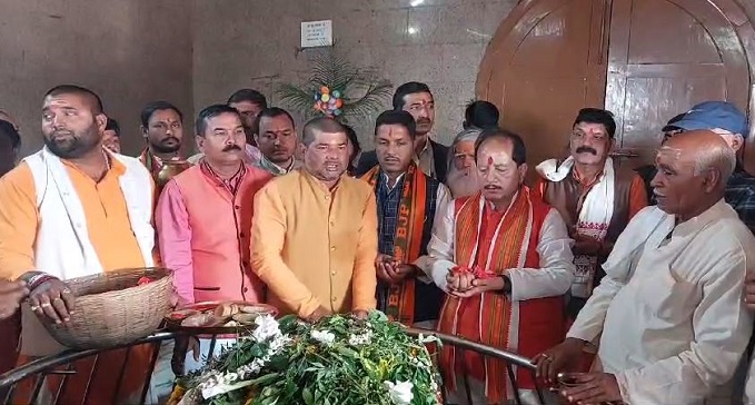 Deputy CM Vijay Kumar Sinha reached Lakhisarai