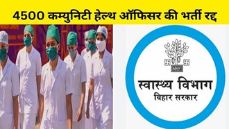  Recruitment of 4500 community health officers canceled in Bihar