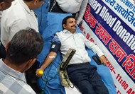 Deputy Commissioner inaugurated the camp by donating blood, DDC, Trainee IAS and Civil Surgeon also donated blood.