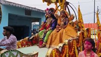 A grand procession was taken out in Bermo regarding Phagun annual festival.