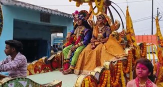 A grand procession was taken out in Bermo regarding Phagun annual festival.