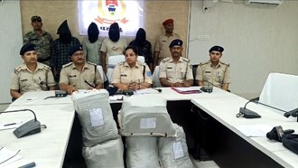 The value of seized ganja is around Rs 25 lakh