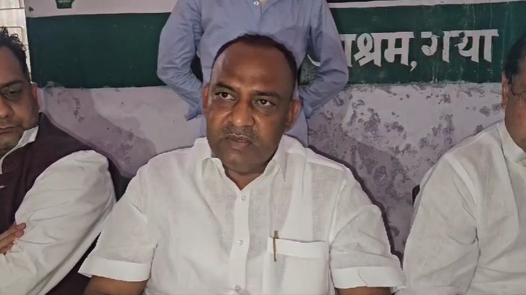 Gaya mein congress office phuche rjd candidate kumar