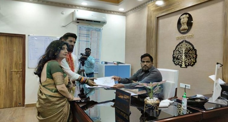 Chirag Paswan filed nomination from Hajipur