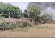 oil tanker caught fire in deoghar