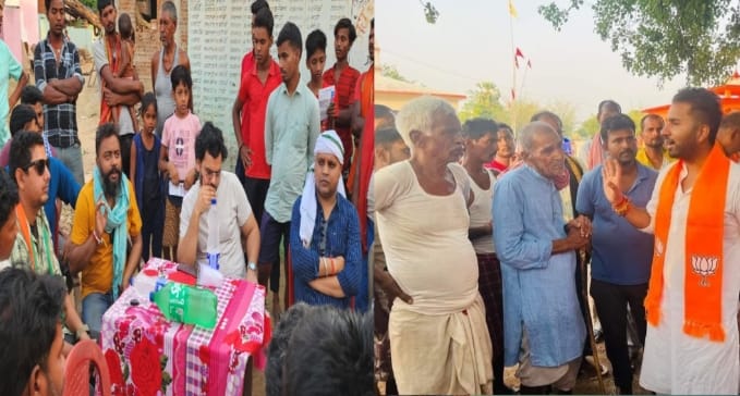 Nishikant Dubey VS Pradeep Yadav, godda loksabha nimination, The son is sweating profusely in the battle with his father