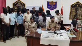  12 criminals arrested with weapons in Begusarai