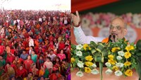  Amit Shah visits Bihar for the 5th time in Lok Sabha elections, election meeting in Madhubani, in favor of Asho Yadav.