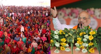  Amit Shah visits Bihar for the 5th time in Lok Sabha elections, election meeting in Madhubani, in favor of Asho Yadav.