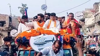 Chirag Paswan did road show on the last day