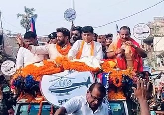 Chirag Paswan did road show on the last day