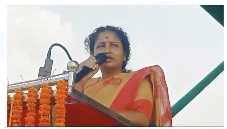 sahebganj mai kalpana soren ne ki chunavi sabha 