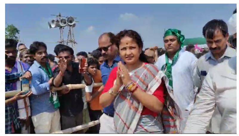 jamtara mai kalpana soren ne kiya chunavi sabha