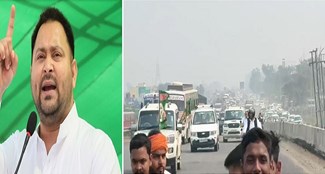  Tejashwi did a 40 km road show