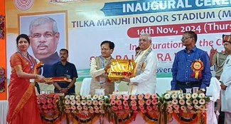  Governor inaugurates stadium at Tilkamanjhi University