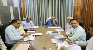  Review meeting held in Water Resources Department