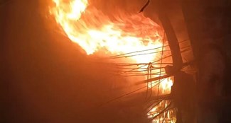 Massive fire broke out in Nalanda China Market