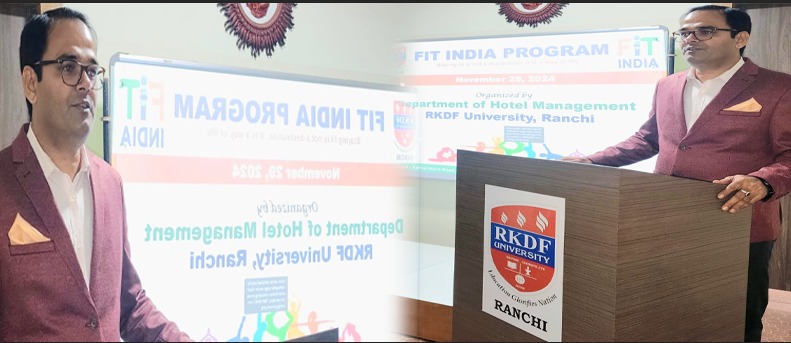 Fit India Program organized at RKDF University