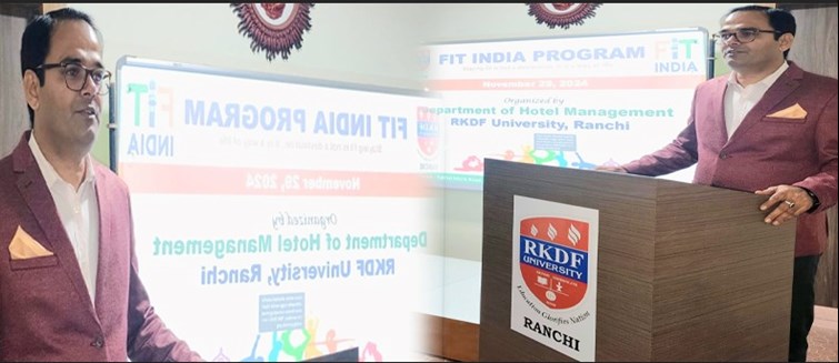 Fit India Program organized at RKDF University