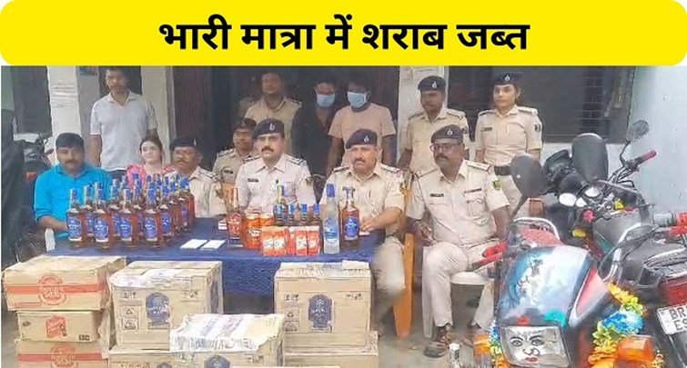  Tikapatti police seized huge quantity of liquor