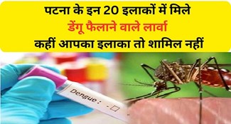  Dengue spreading larvae found in these 20 areas of Patna