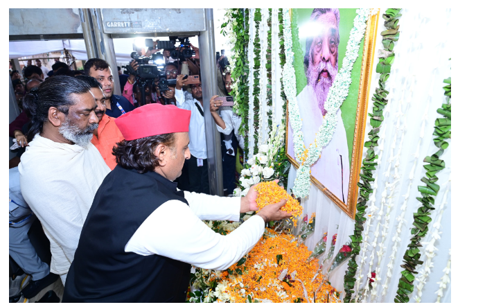 akhilesh yadav ne shibu soren ko di shradhanjali