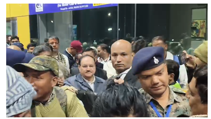 bhajpa adhyksha jp nadda pahunche deoghar