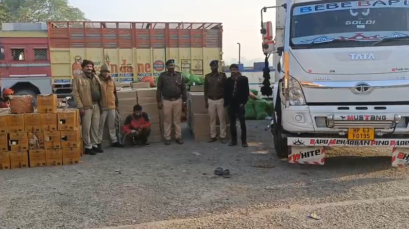 A smuggler arrested, Tata Ultra truck seized
