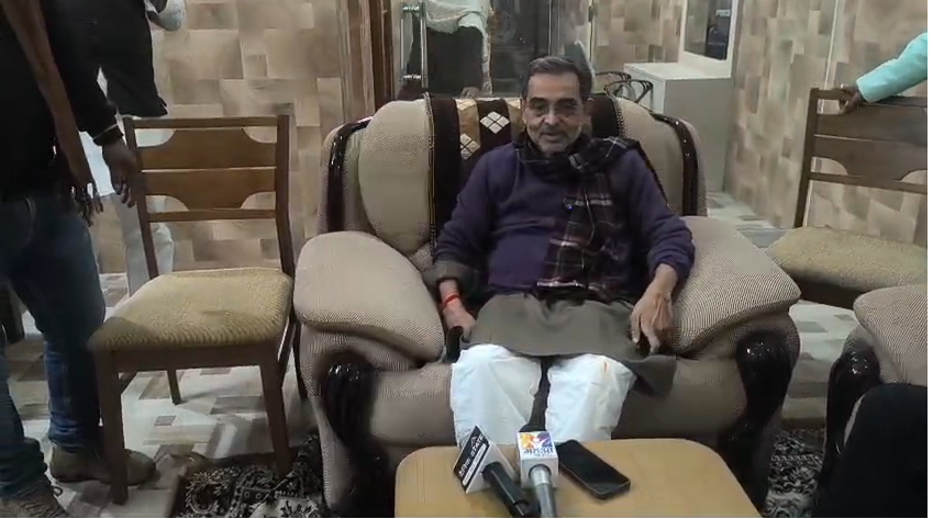 Party president Upendra Kushwaha arrived in Deoghar for party expansion.