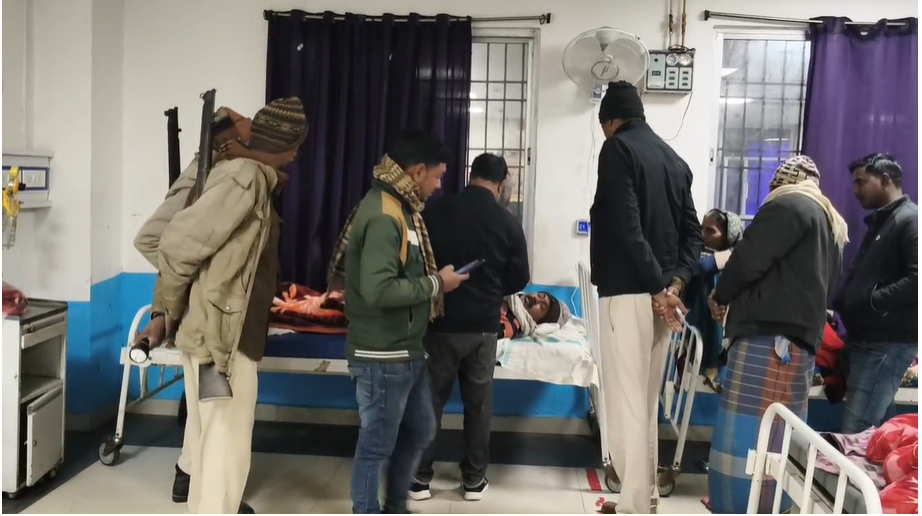 A young man was injured; a recently released convict is accused.