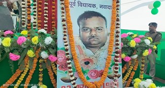  Former Nawada MLA Krishna Prasad was the leader of the people.