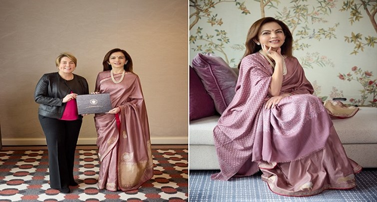 Nita Ambani honored by Massachusetts Governor