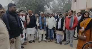 Distribution of battery operated three wheeler vehicles to the disabled, initiative of Minister Shravan Kumar and MP Kaushalendra Kumar.