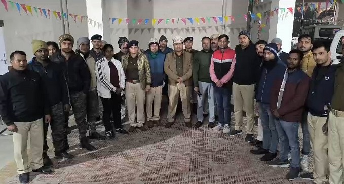 Police raid in red light area