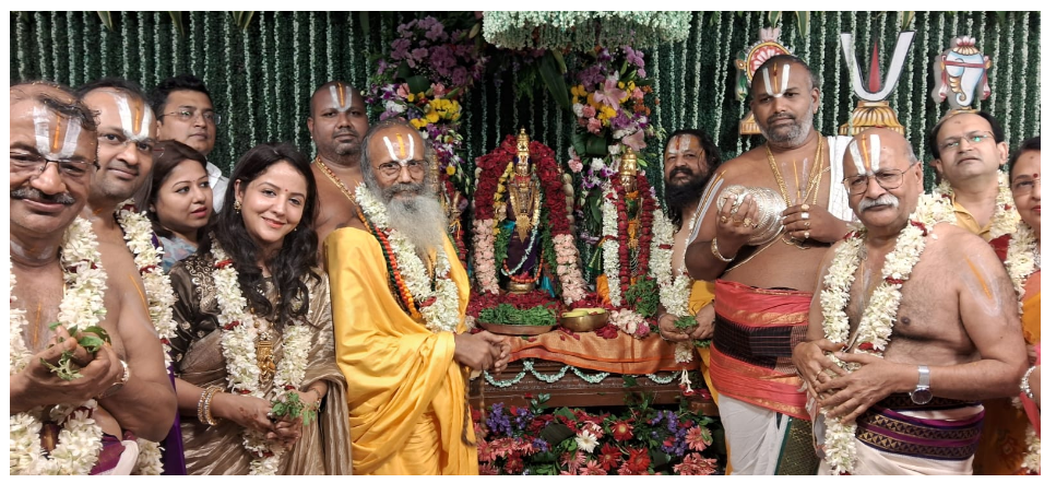 shreelakshmi venktesh mandir mai vaarshik utsav sampanna