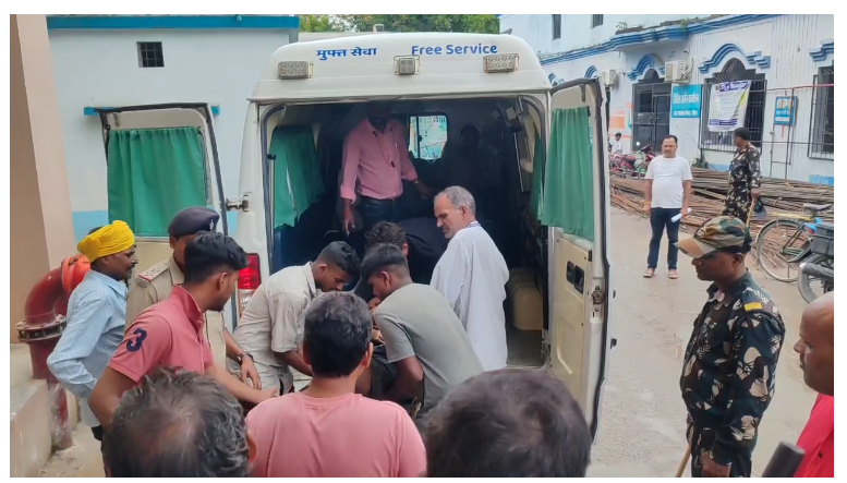 siwan mai police aur badmash ke beech muthbher