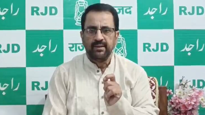 RJD leader Ejaz Ahmed lashed out at Nitish government and Chirag