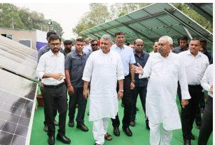 CM Nitish inaugurated Bikram Lock Canal Bank Solar Energy Project, inspected the premises
