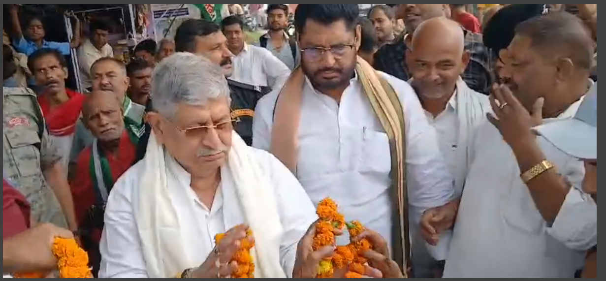 mokama mai lalan singh ne kiya chunav prachar 