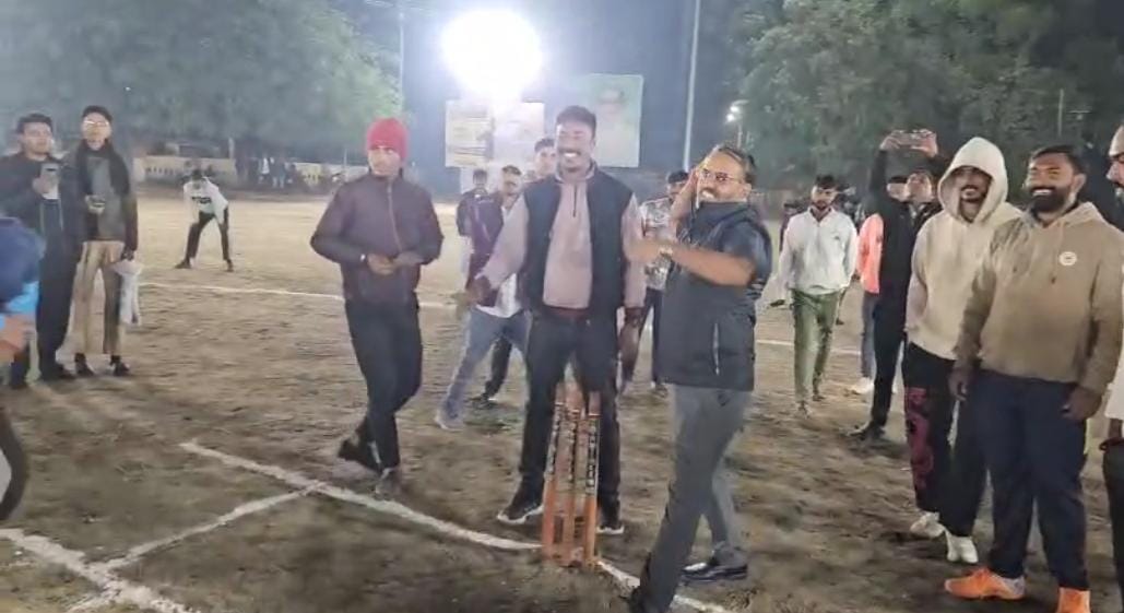 Sansad Sports Festival begins, Night Cricket Tournament grandly inaugurated