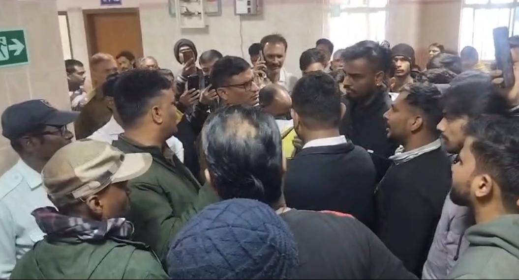 Family members broke the counter glass