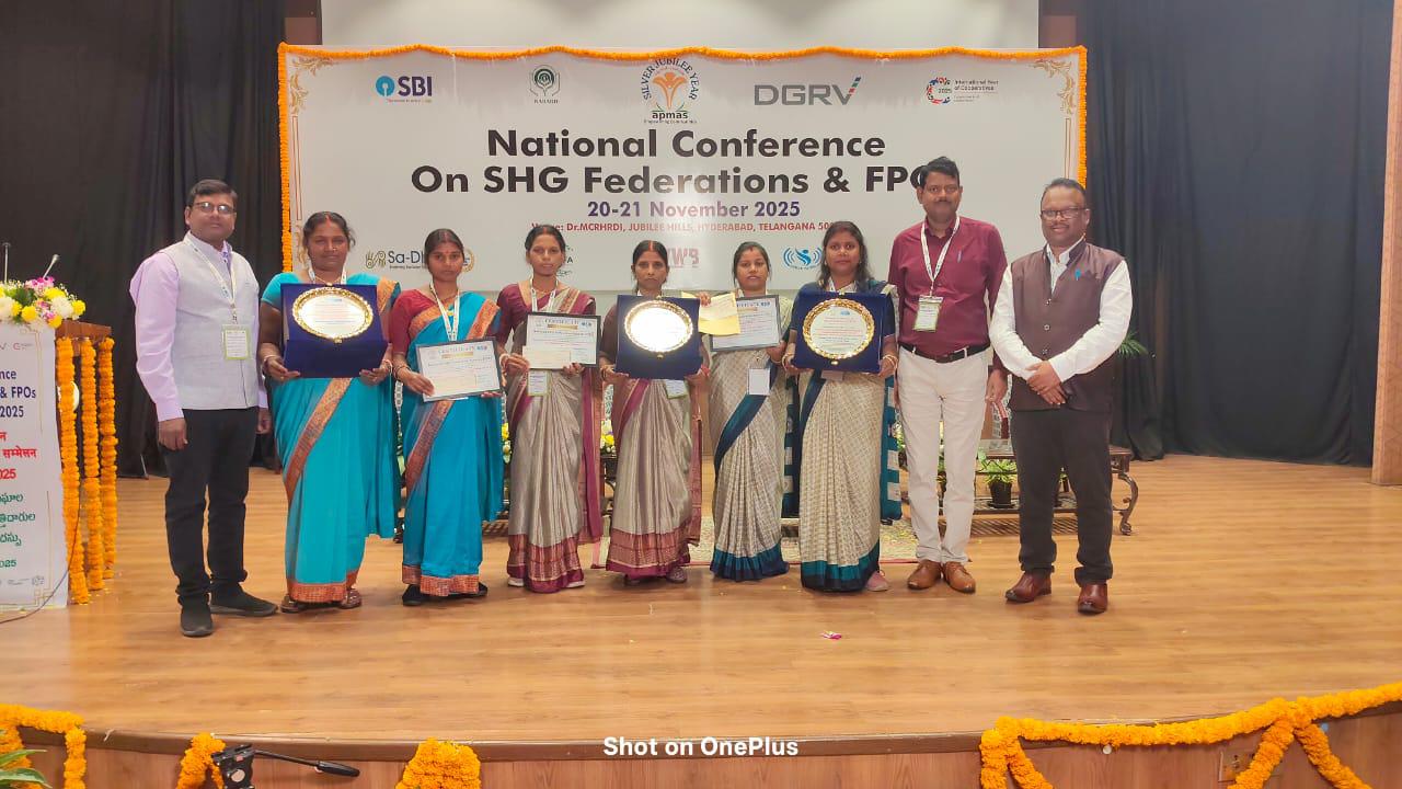 Three cluster level organizations of Jharkhand received honors at national and regional level.
