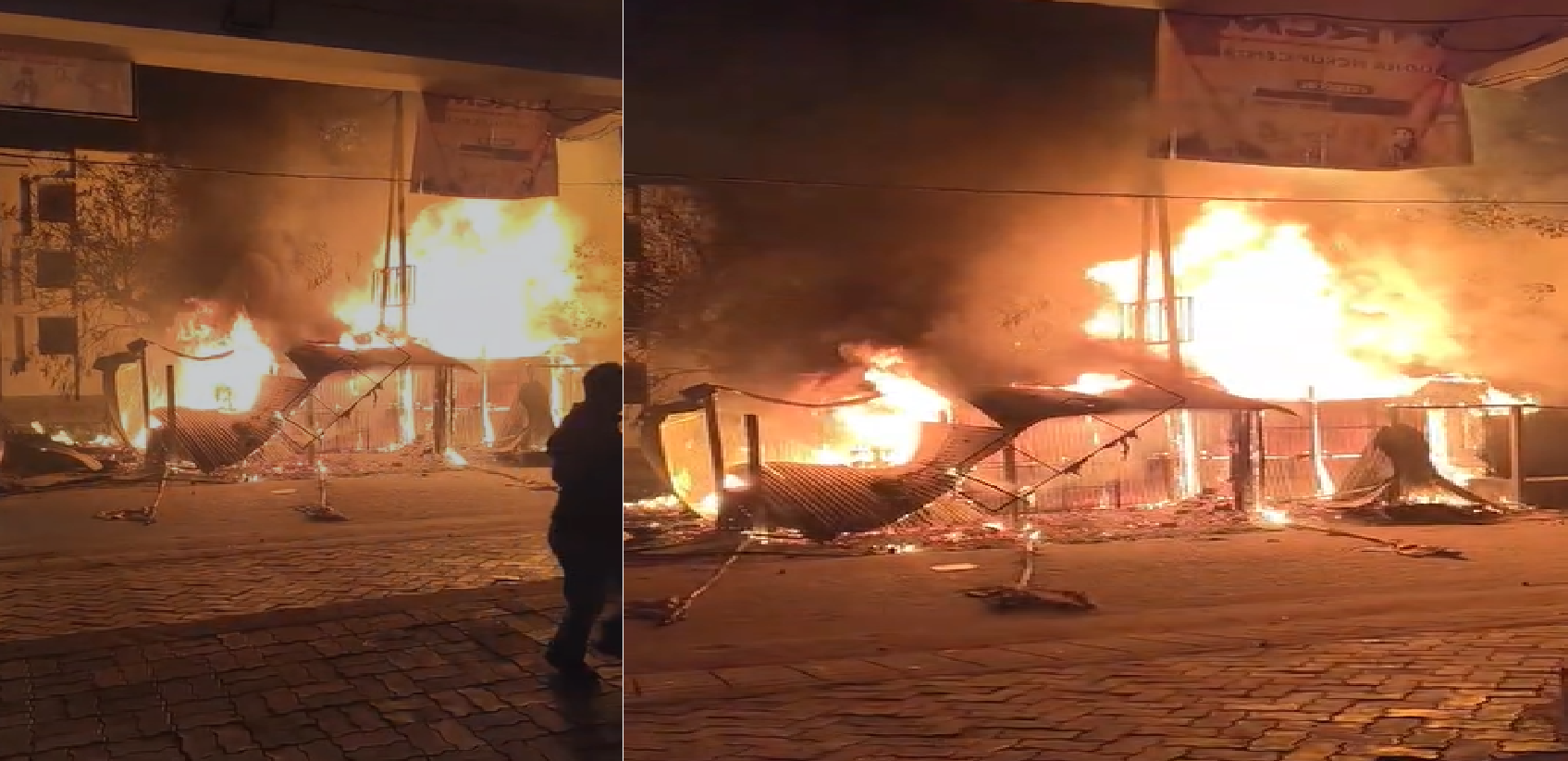 More than a dozen shops burnt to ashes due to fire